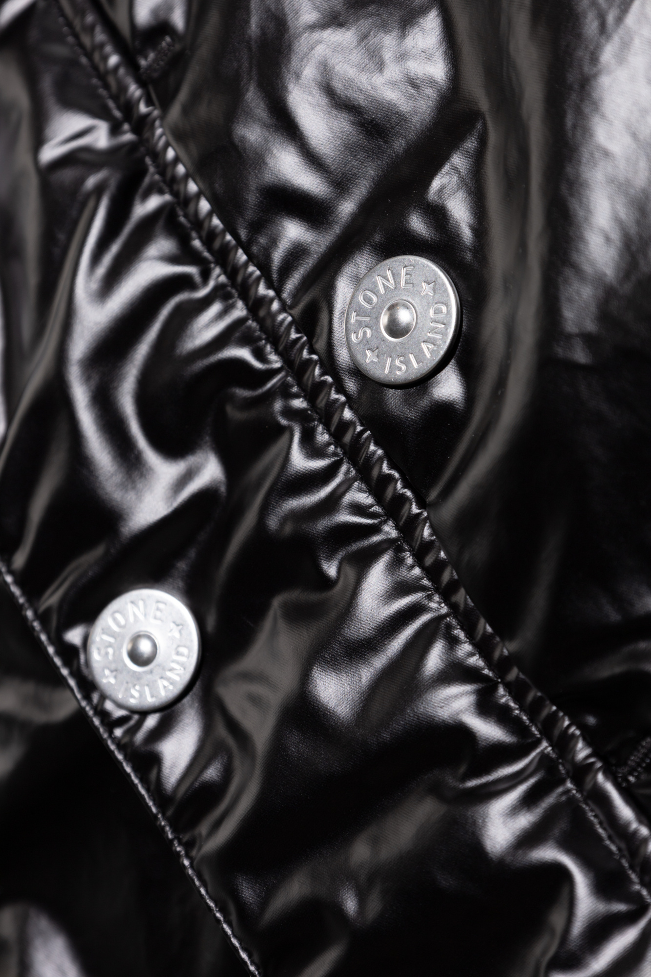 Black Jacket with logo Stone Island - Vitkac France